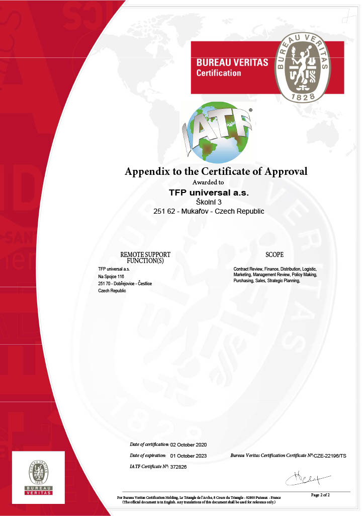 IATF 16949 certificate 2/2
